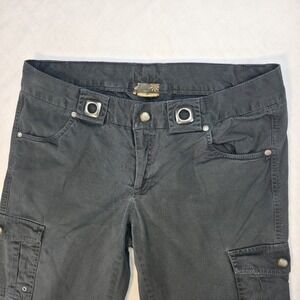Athleta Cargo Metal Grommet Pants Womens Sz 12‎ Tall 34x34 Gorpcore Y2K